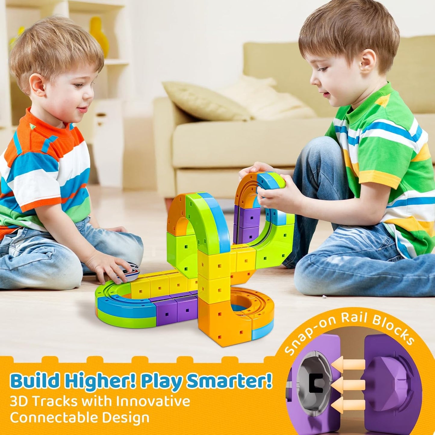 Gravity Racer Train Set