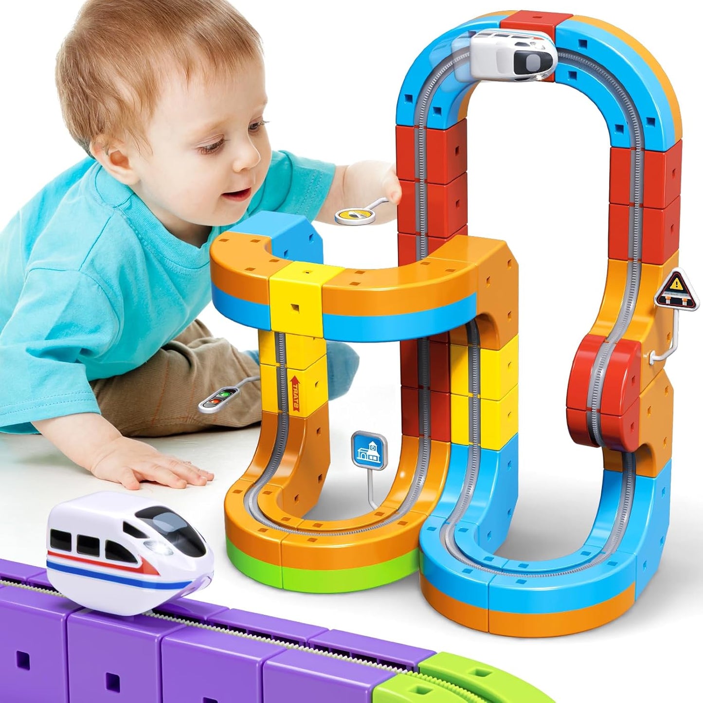 Gravity Racer Train Set