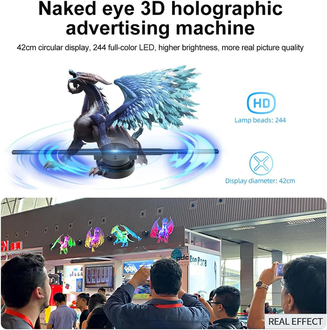 Magic Hologram Fan Display