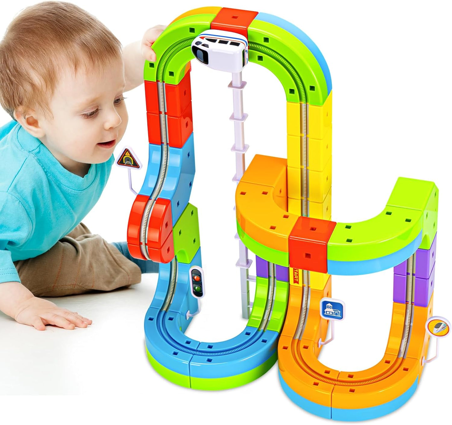 Gravity Racer Train Set