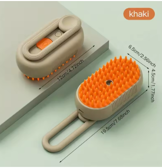 Pet Grooming Brush with Built-in Deodorizer