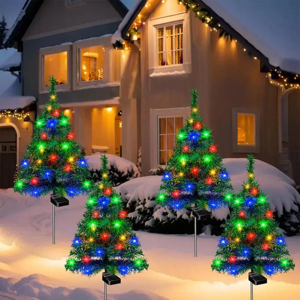 Solar-Powered Holiday Tree Lights