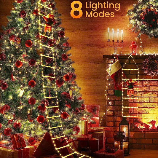 Santa's Festive Light Ladder