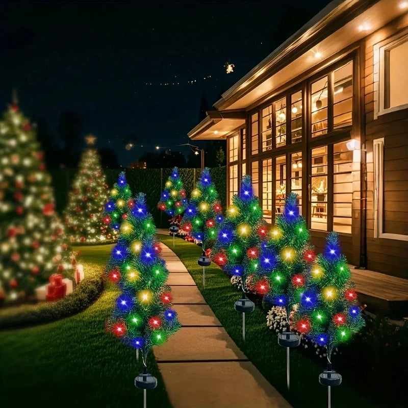 Solar-Powered Holiday Tree Lights